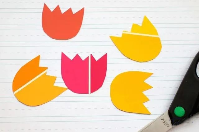 郁金香书签制作简单漂亮图片