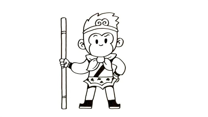 孙悟空简笔画图片怎么画