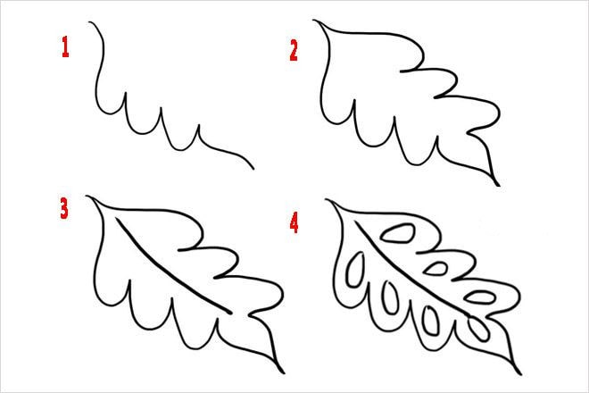 树叶简笔画的画法10种