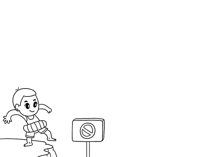 防溺水手抄报图片步骤简单好画