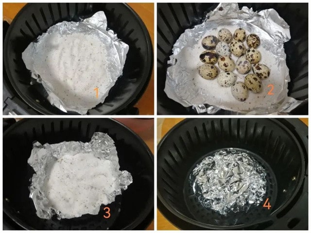 空气炸锅食谱盐焗鹌鹑蛋的做法
