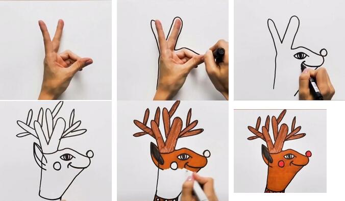 幼儿园手掌创意画（7款）