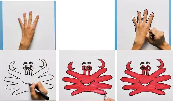 幼儿园手掌创意画（7款）