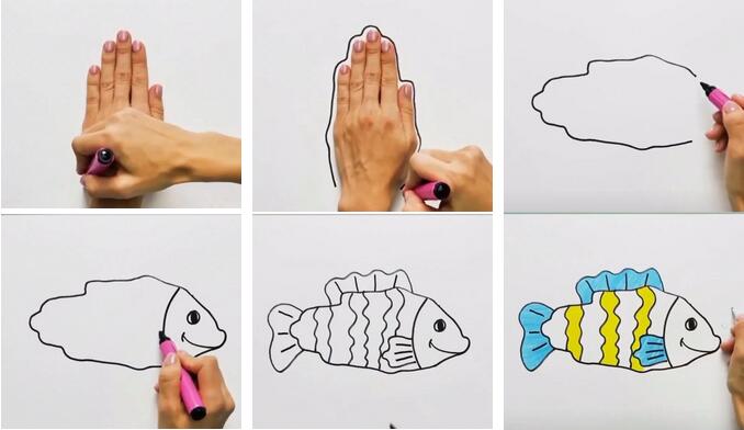 幼儿园手掌创意画（7款）