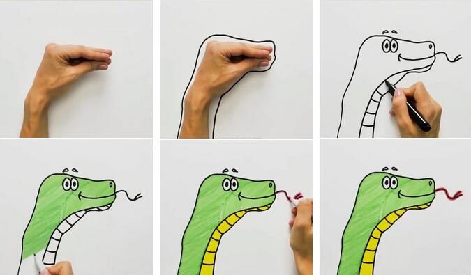 幼儿园手掌创意画（7款）