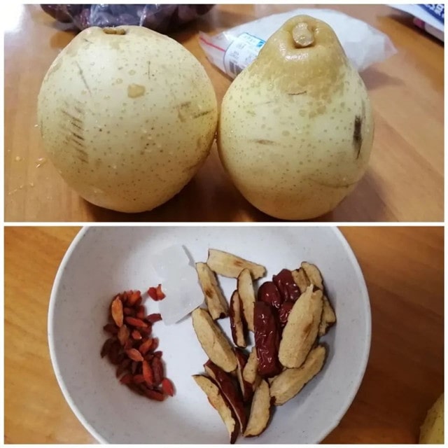 空气炸锅食谱冰糖烤梨，清甜润肺止咳