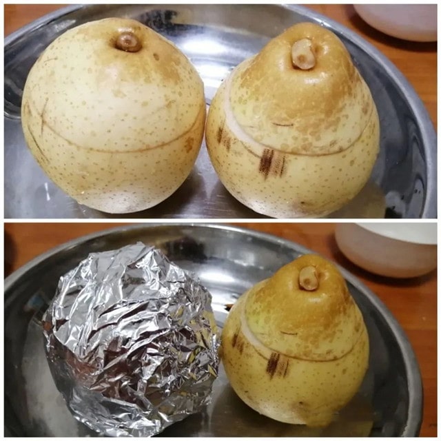 空气炸锅食谱冰糖烤梨，清甜润肺止咳