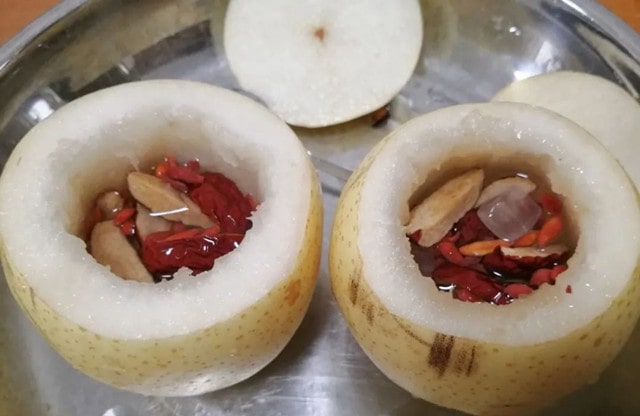 空气炸锅食谱冰糖烤梨，清甜润肺止咳