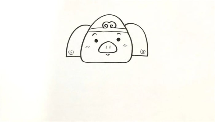 西游记猪八戒卡通简笔画教程