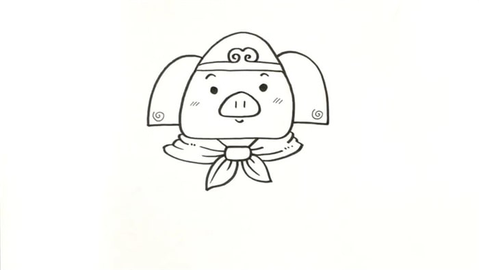 西游记猪八戒卡通简笔画教程