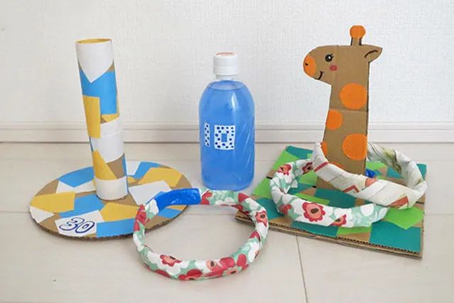 废物利用手工制作套圈玩具