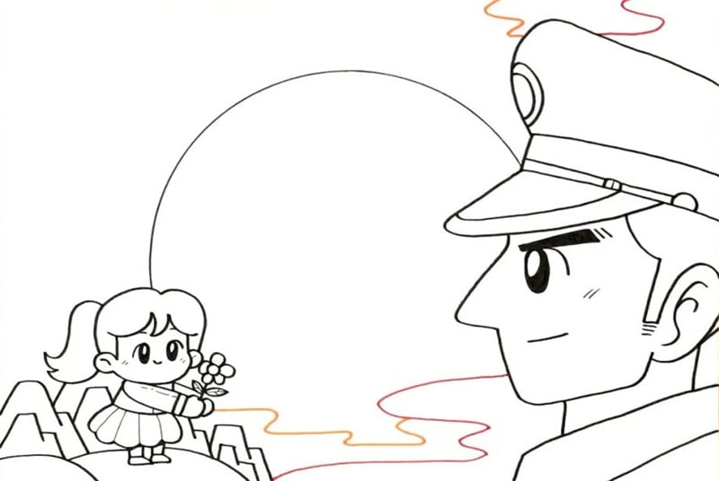 八一建军节手抄报图片简单