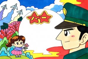 八一建军节手抄报图片简单