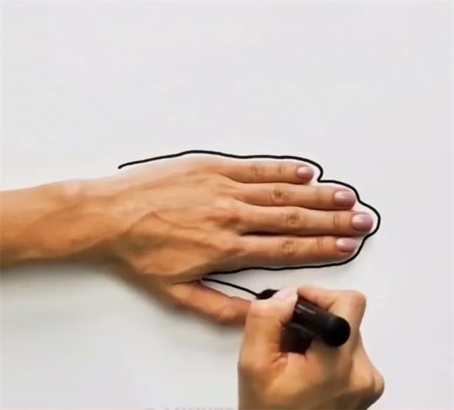 手指画大白鲨教程