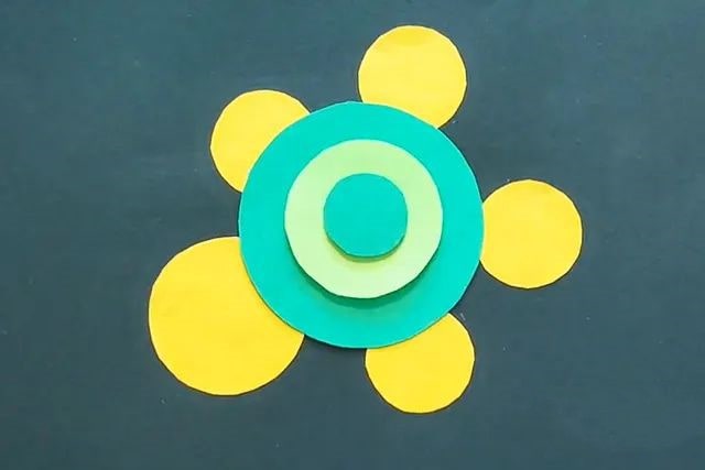 几何图形拼贴画：用圆形制作动物拼贴画