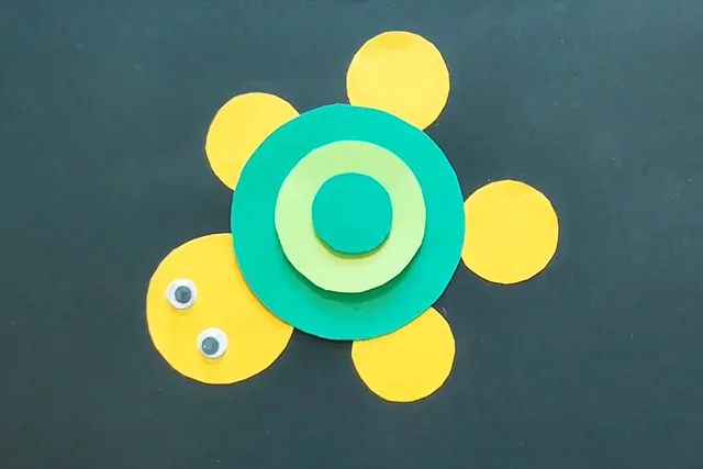 几何图形拼贴画：用圆形制作动物拼贴画