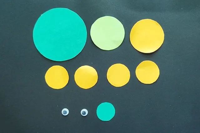 几何图形拼贴画：用圆形制作动物拼贴画