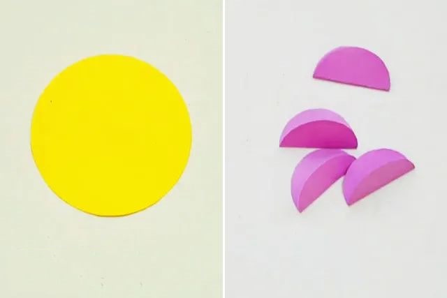 几何图形拼贴画：用圆形制作动物拼贴画