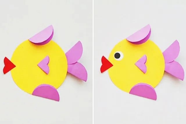 几何图形拼贴画：用圆形制作动物拼贴画