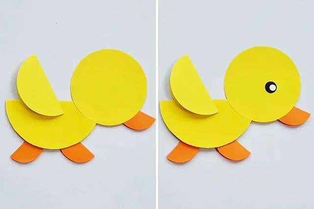 几何图形拼贴画：用圆形制作动物拼贴画