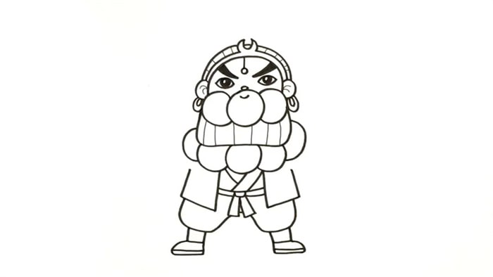 西游记沙僧卡通简笔画教程