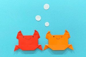 螃蟹折纸手工简单