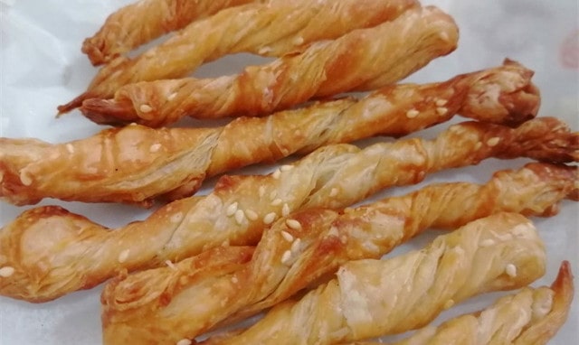 空气炸锅食谱手抓饼做的空心糖饼