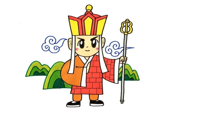 西游记唐僧卡通简笔画教程