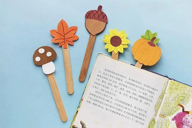 秋天主题书签制作简单漂亮图片