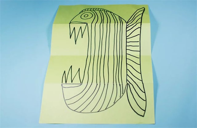 幼儿园手工制作：大嘴鱼