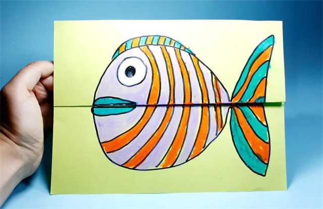 幼儿园手工制作：大嘴鱼