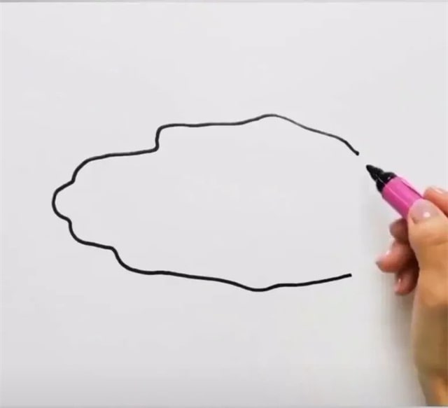 手指画小丑鱼教程