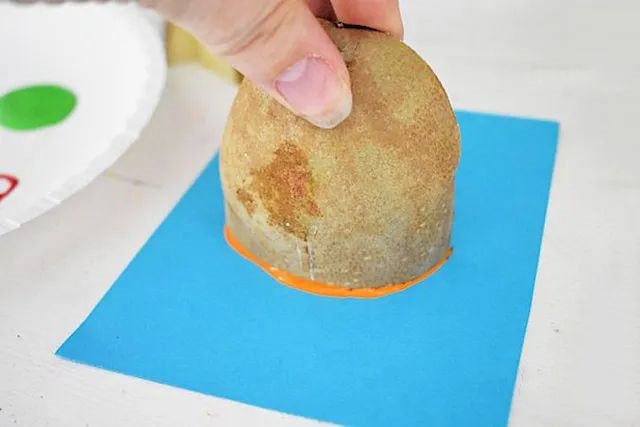 幼儿学画画：马铃薯印画帆船(步骤图解)