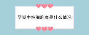 孕期中粒细胞高是什么情况