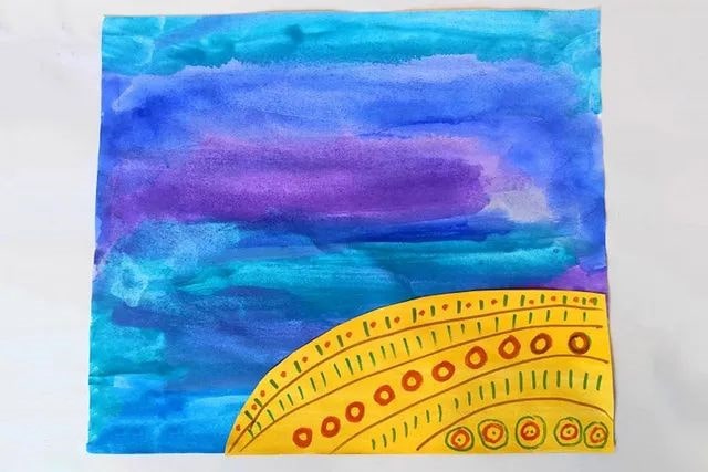 幼儿秋天手工制作大树拼贴画(步骤图解)