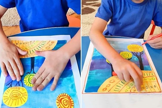 幼儿秋天手工制作大树拼贴画(步骤图解)