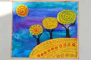 幼儿秋天手工制作大树拼贴画(步骤图解)