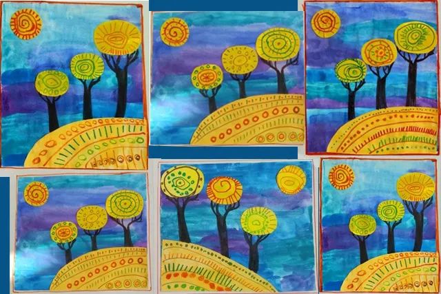 幼儿秋天手工制作大树拼贴画(步骤图解)