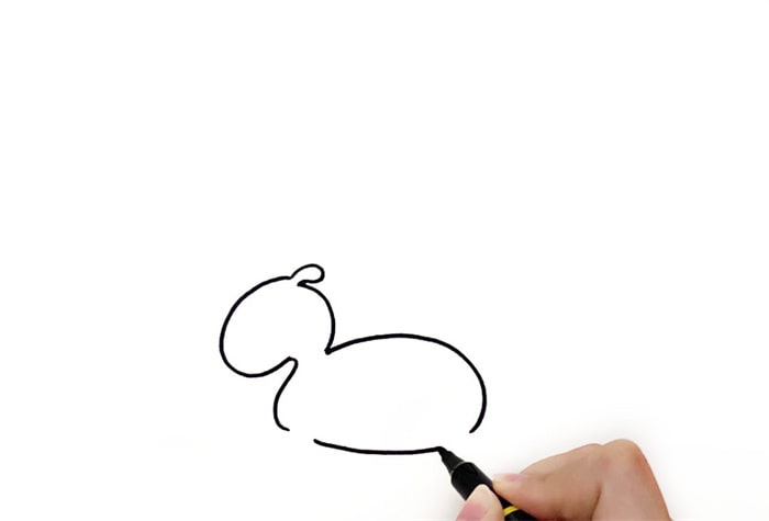 旋转木马简笔画步骤图片