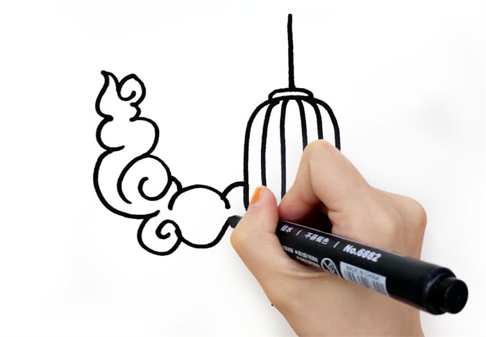 中秋节快乐简笔画图片怎么画