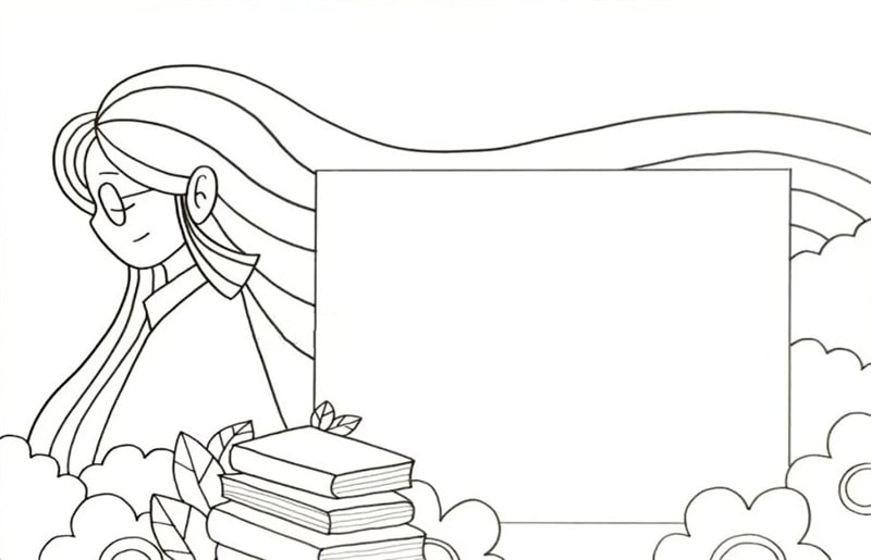 教师节的手抄报模板怎么画图片