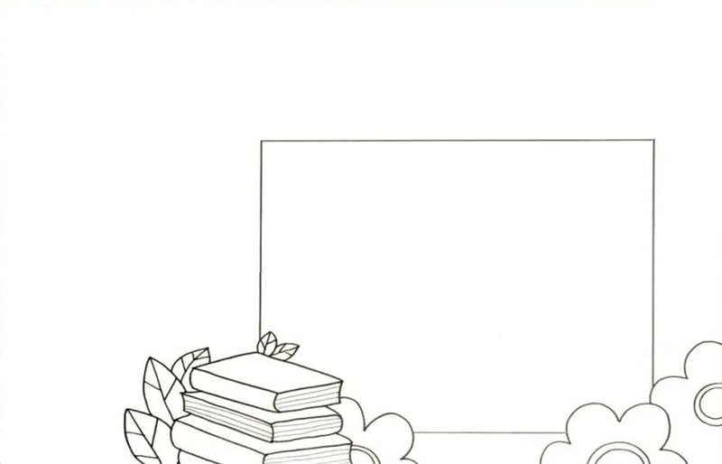 教师节的手抄报模板怎么画图片