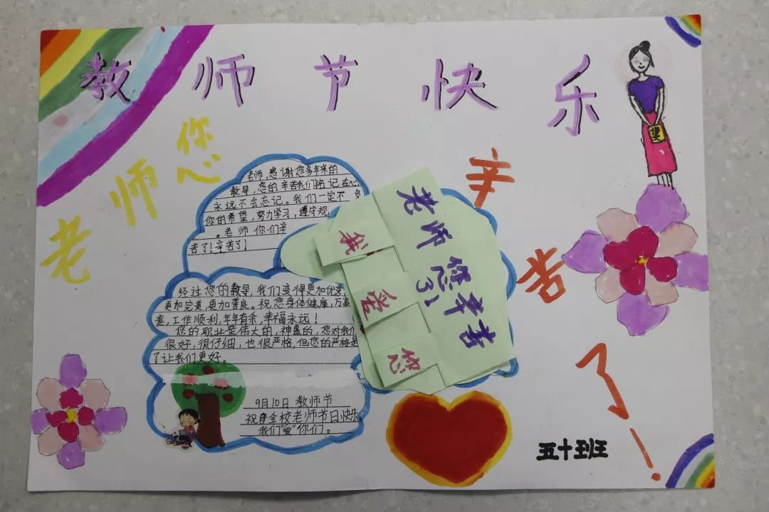 小学生教师节手抄报图片