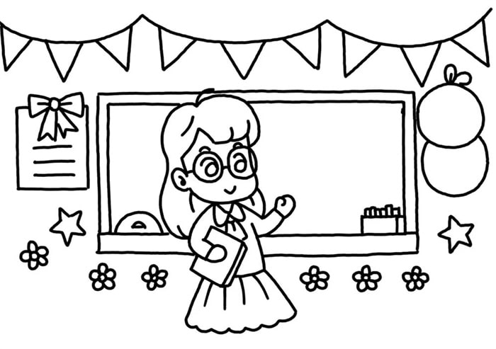 教师节可爱的老师简笔画图片步骤