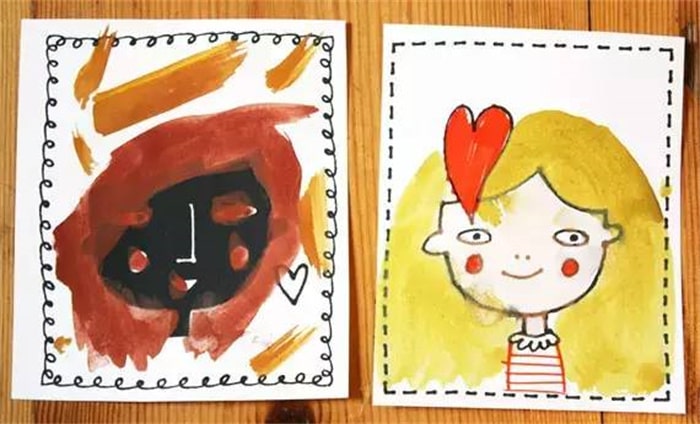 教师节贺卡手工制作老师头像贺卡