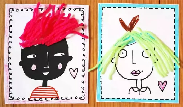 教师节贺卡手工制作老师头像贺卡