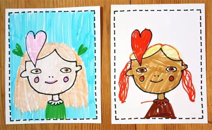 教师节贺卡手工制作老师头像贺卡