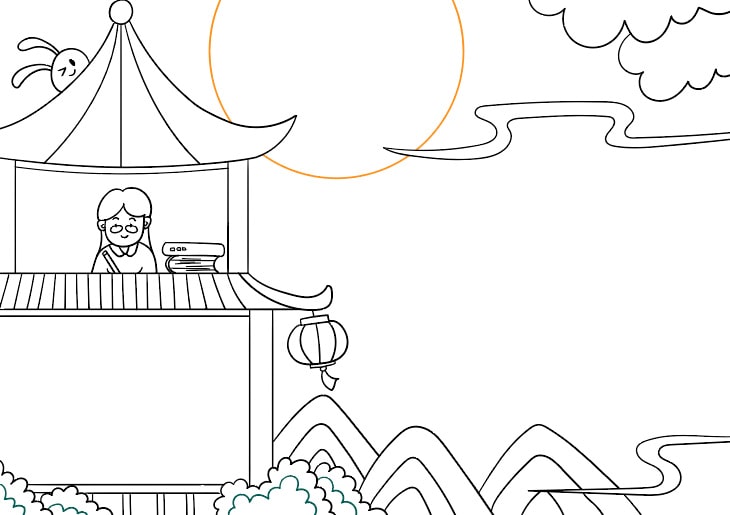 中秋节教师节二合一手抄报图片怎么画