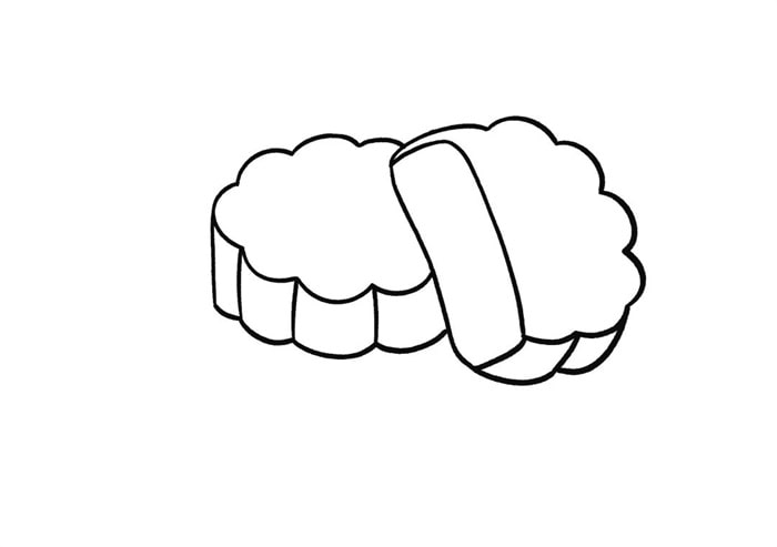 中秋节月饼图片简笔画画法