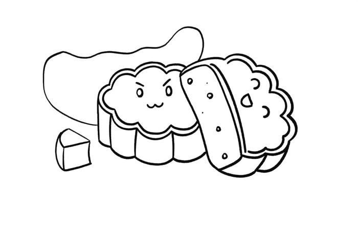 中秋节月饼图片简笔画画法